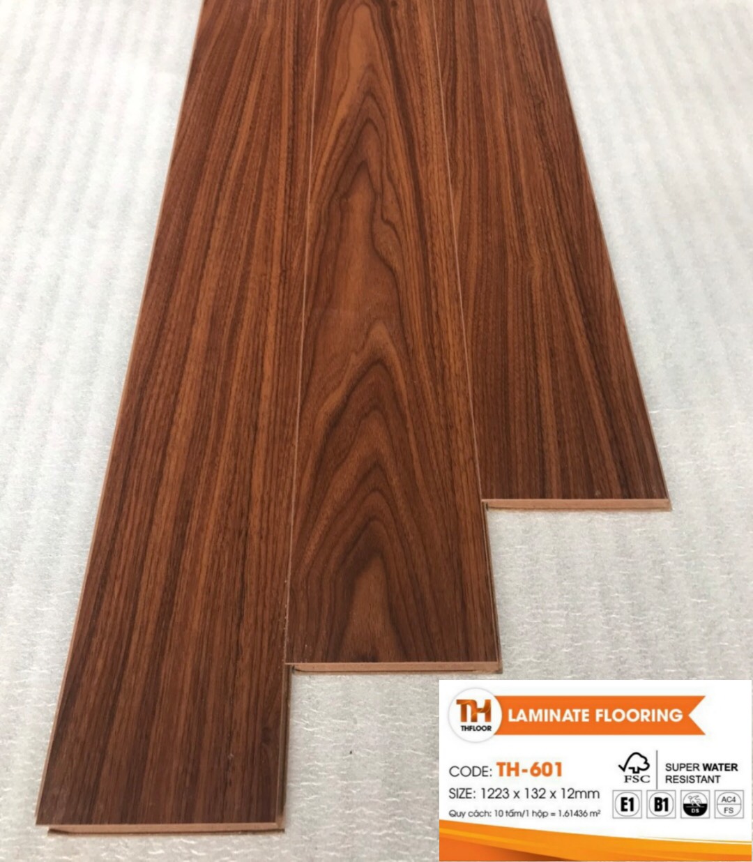 Sàn gỗ công nghiệp TH Floor 12mm mã TH601