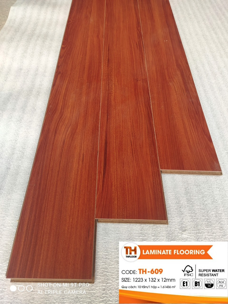 Sàn gỗ công nghiệp TH Floor 12mm mã TH609