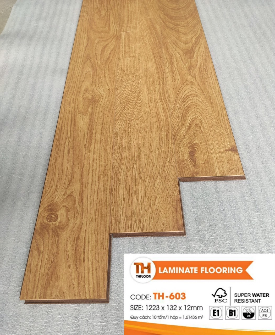 Sàn gỗ công nghiệp TH Floor 12mm mã TH603