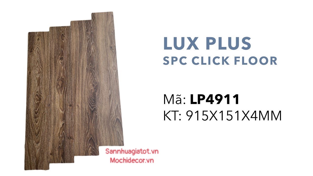 Sàn nhựa Hèm Khóa Lux Floor SPC 4mm mã LP4911