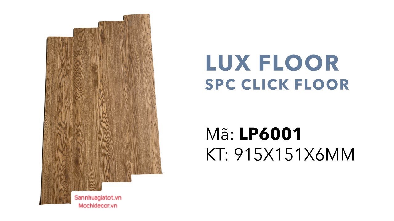 Sàn nhựa Hèm Khóa Lux Floor SPC 6mm mã L6001
