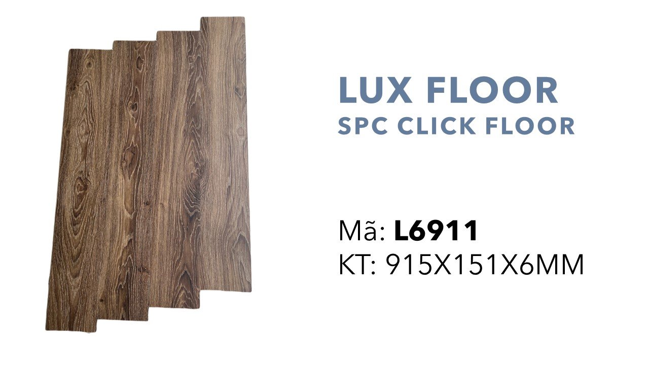 Sàn nhựa Hèm Khóa Lux Floor SPC 6mm mã L6911