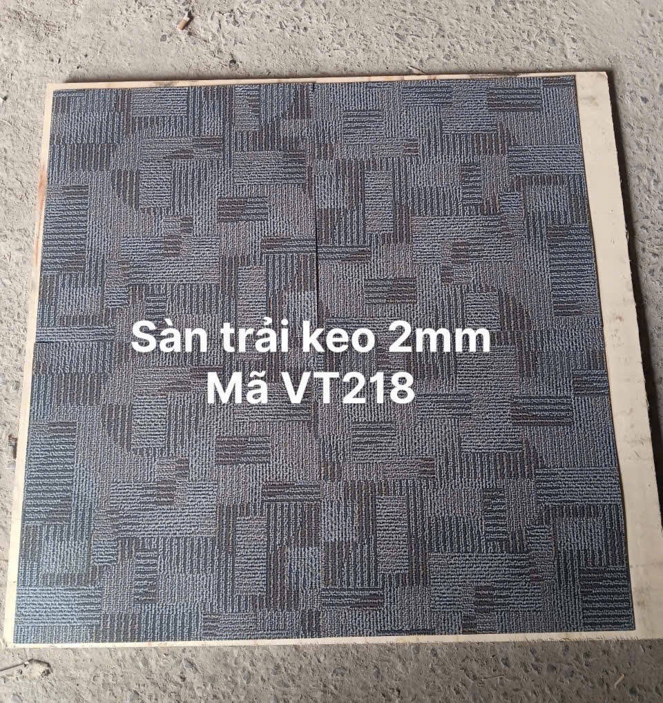 Sàn nhựa trải keo 2mm vân thảm mã VT 218