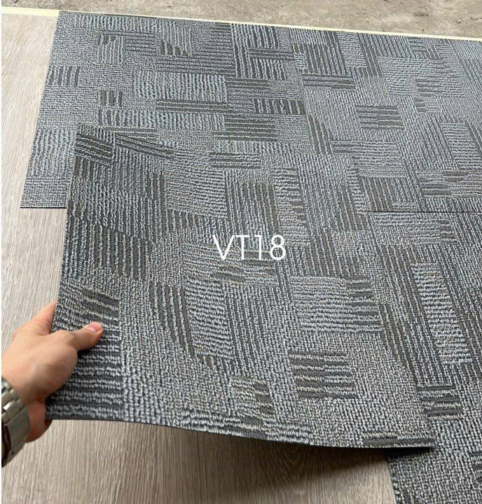 Sàn nhựa bóc dán vân thảm mã VT18