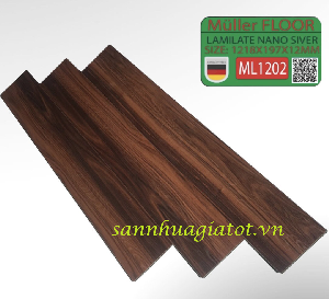 Sàn gỗ công nghiệp Đức Muller dày 12mm cốt xanh mã ML1202