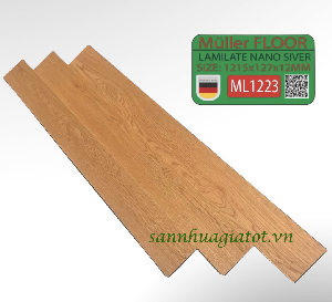 Sàn gỗ công nghiệp Đức Muller dày 12mm cốt xanh mã ML1223