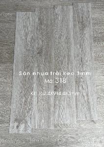 Sàn nhựa vân gỗ trải keo Lux Floor 3mm mã 318