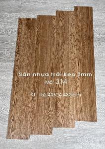 Sàn nhựa vân gỗ trải keo Lux Floor 3mm mã 314