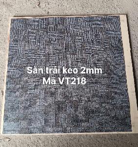 Sàn nhựa trải keo 2mm vân thảm mã VT 218