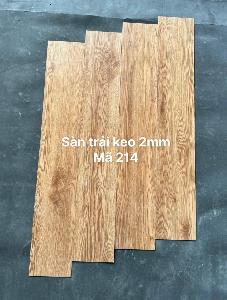 Sàn nhựa trải keo 2mm vân gỗ mã 214